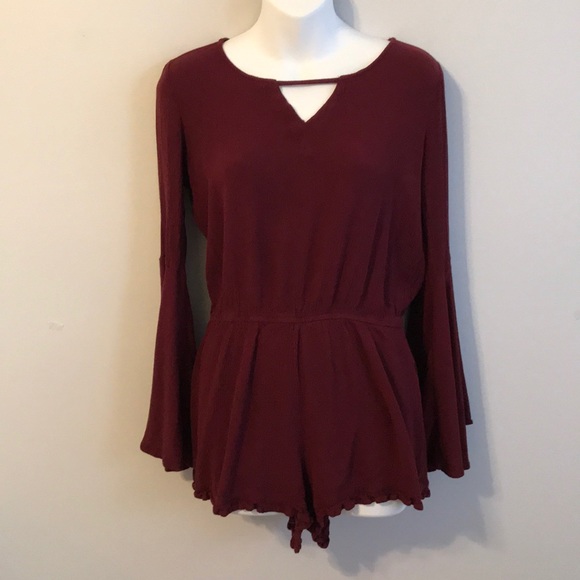 Pants - Burgundy Romper